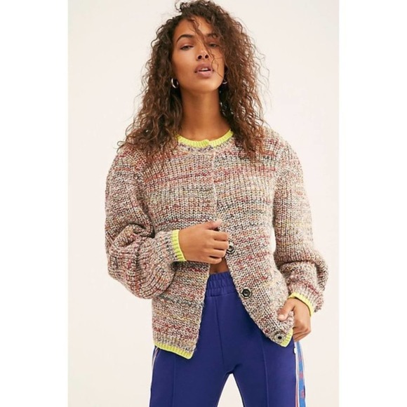 Free People Sweaters - Free People Walk On By Cardigan Sweater Chunky M